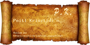 Peitl Krisztián névjegykártya